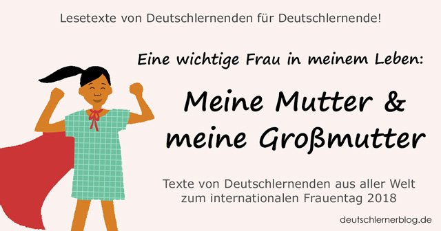 Mutter und Großmutter - internationaler Frauentag - Weltfrauentag