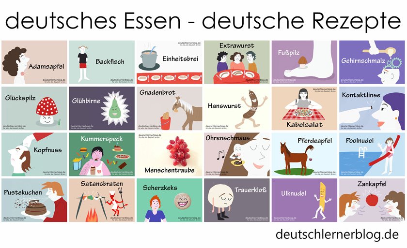 deutsche Küche - deutsches Essen - deutsche Rezepte - deutsche Speisen