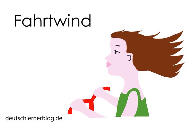 Fahrtwind - Wortschatz lernen - Vokabeln lernen - Deutsch lernen - mit Bildern lernen