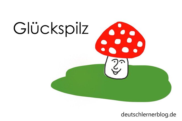 Glückspilz - Wortschatz lernen - Vokabeln lernen - Deutsch lernen - mit Bildern lernen