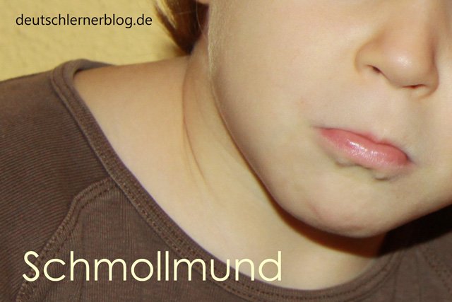 Schmollmund - Wortschatz lernen - Vokabeln lernen - Deutsch lernen - mit Bildern lernen