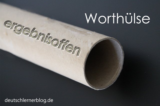 Worthülse - Wortschatz lernen - Vokabeln lernen - Deutsch lernen - mit Bildern lernen