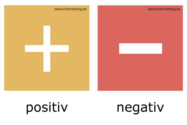 positiv - negativ