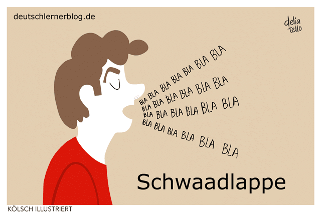 Schwaadlappe - Kölsche Wörter - Kölsch illustriert - Kölsch Bilder - Kölner Dialekt