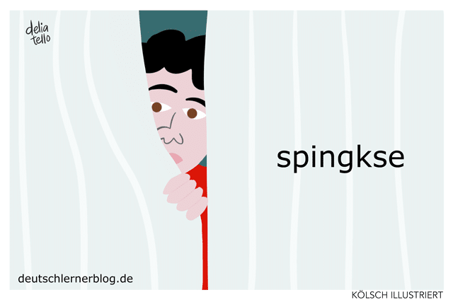 spingkse - Kölsche Wörter - Kölsch illustriert - Kölsch Bilder - Kölner Dialekt
