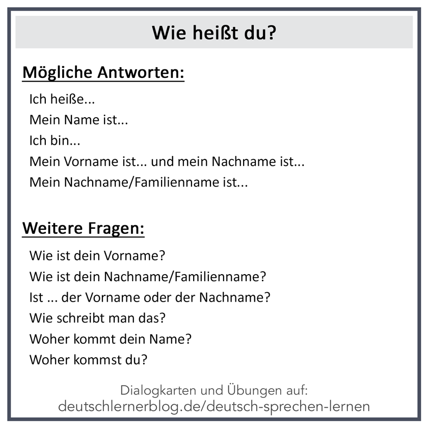 162 Fragen Und Antworten | Dialogkarten A1 Für Gespräche Auf Deutsch
