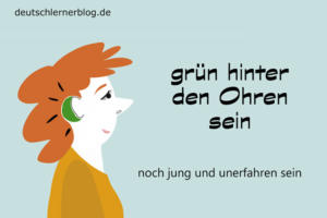 grün-hinter-den-Ohren-sein-Redewendungen-deutschlernerblog