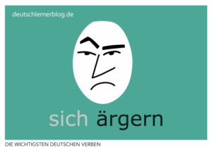 ärgern-deutsche-Verben-mit-Bildern-Deutsch-lernen-mit-Deutschlernerblog